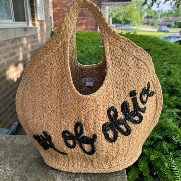 Shiraleah Out of Office Jute Tote Bag - Picture 7 of 7
